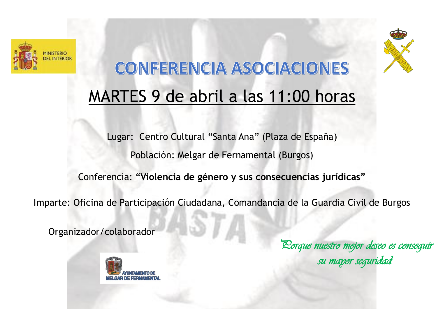 Conferencia: "Violencia de género y sus consecuencias jurídicas"